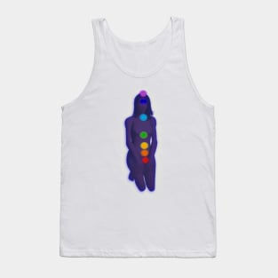 Chakra Mediation-Blue Tank Top